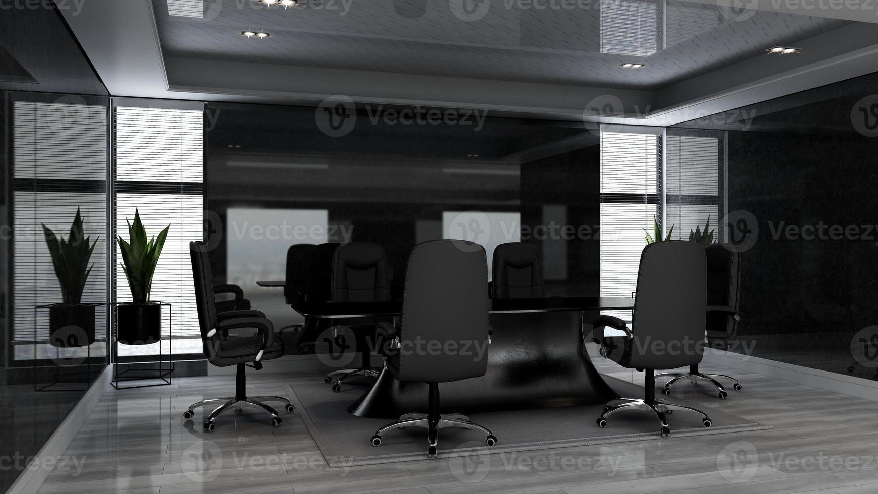 3d render office interior design - executive meeting room photo