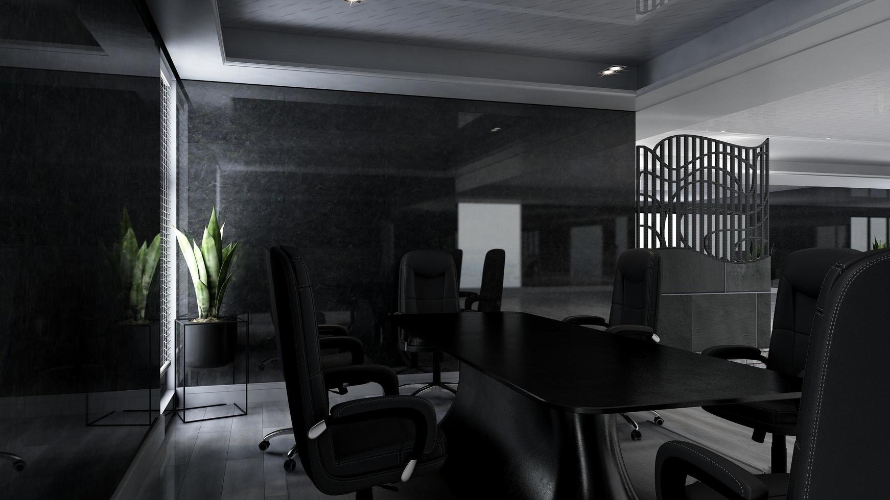 3d render office interior design - executive meeting room photo