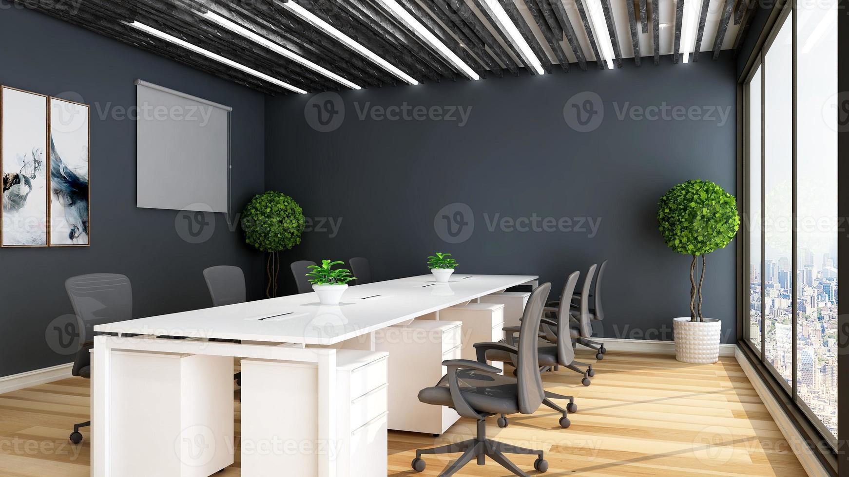 3d render office interior design - executive meeting room photo