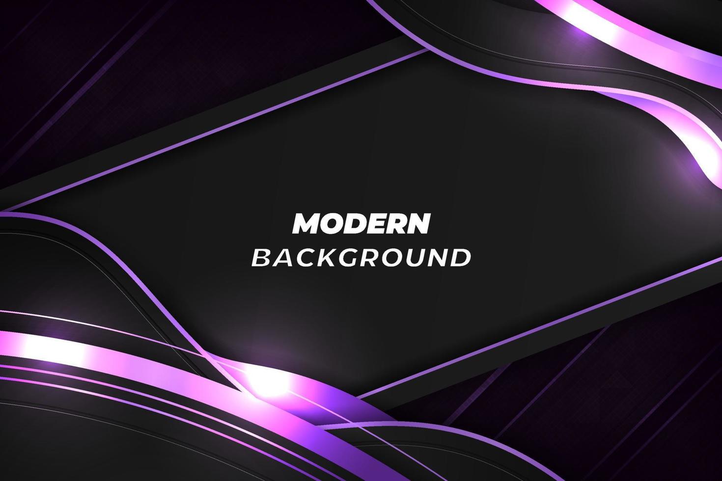 Modern luxury background black and purple with element vector