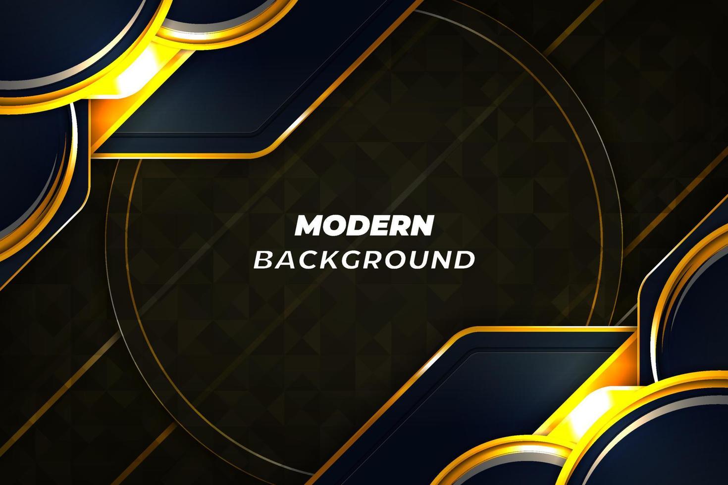 Modern luxury background black and gold with element vector