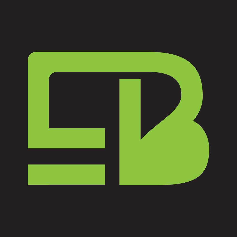 EB letter logo. Unique attractive creative modern initial BE EB or E B initial based letter icon logo vector