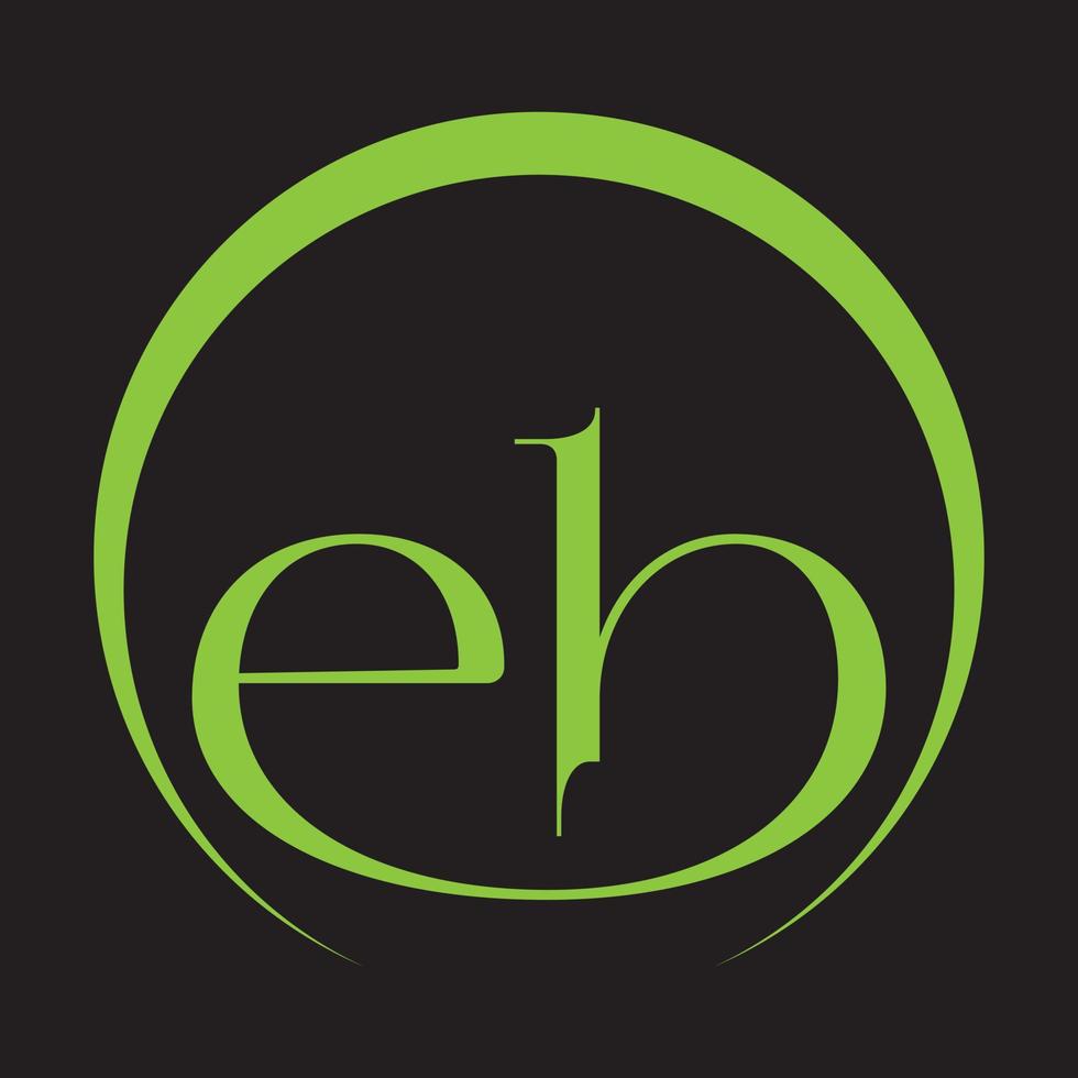 EB letter logo. Unique attractive creative modern initial BE EB or E B initial based letter icon logo vector