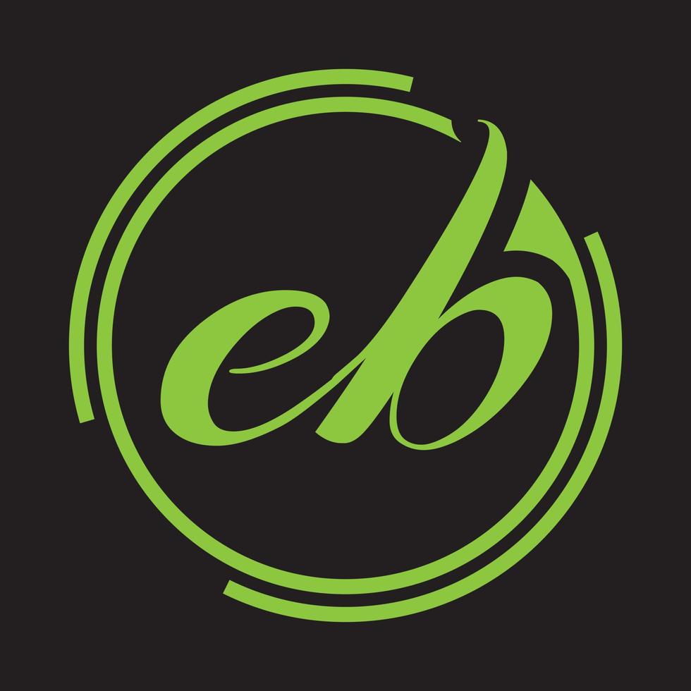 EB letter logo. Unique attractive creative modern initial BE EB or E B initial based letter icon logo vector