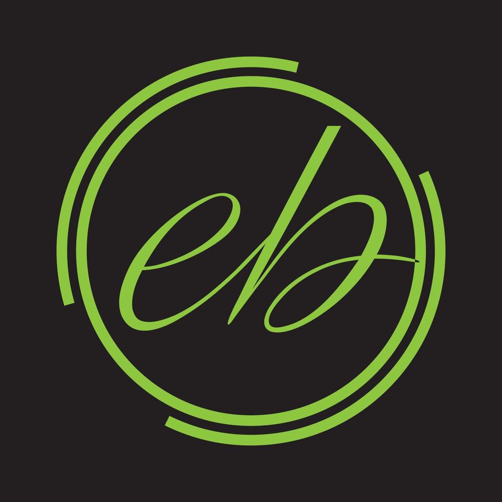 EB letter logo. Unique attractive creative modern initial BE EB or E B initial based letter icon logo vector