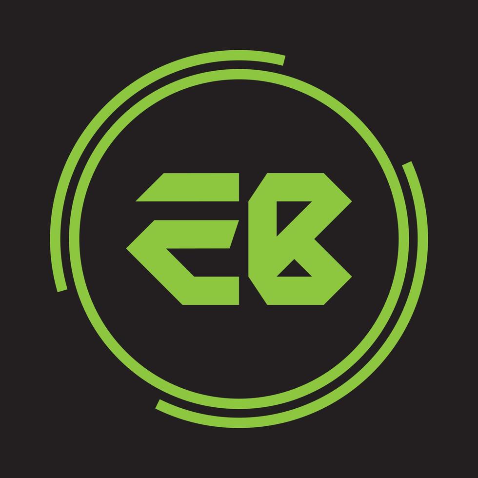 EB letter logo. Unique attractive creative modern initial BE EB or E B initial based letter icon logo vector