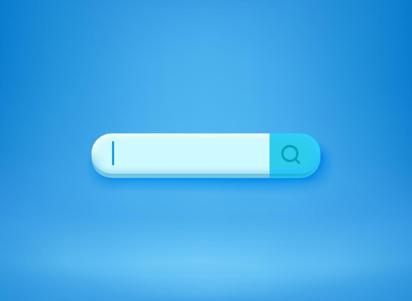 Searching tab on blue background. 3d vector illustration