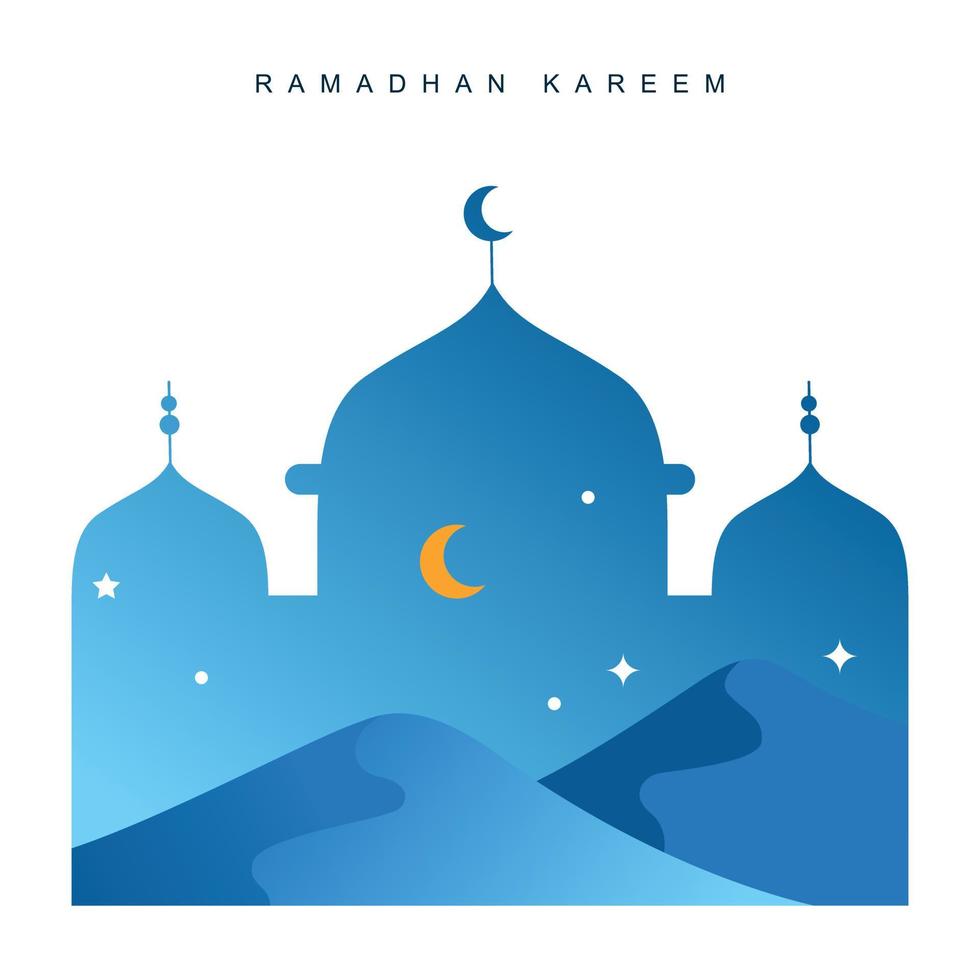 ilustración de fondo elegante en el tema de ramadán vector