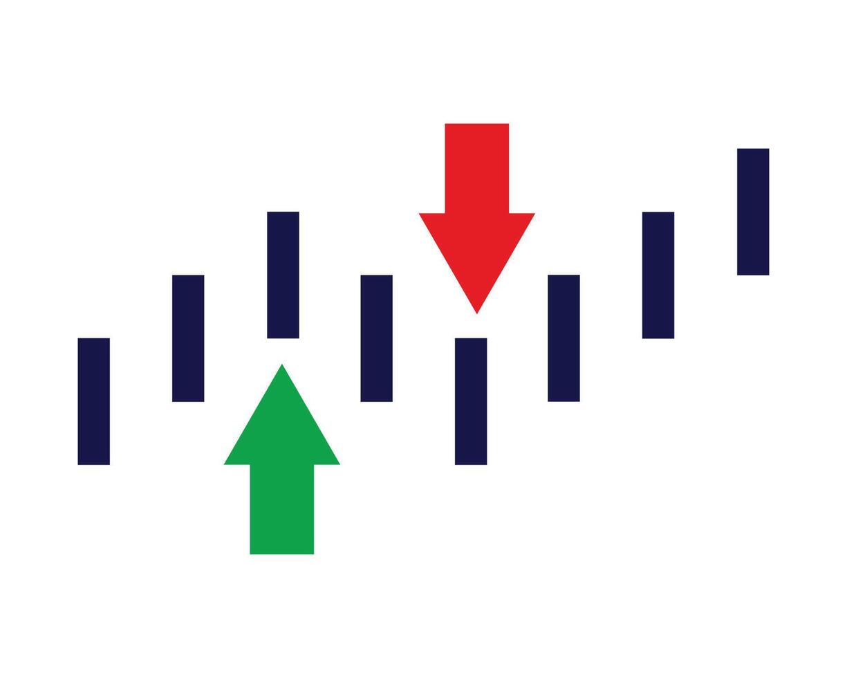 An illustration of the volatility in the stock market vector