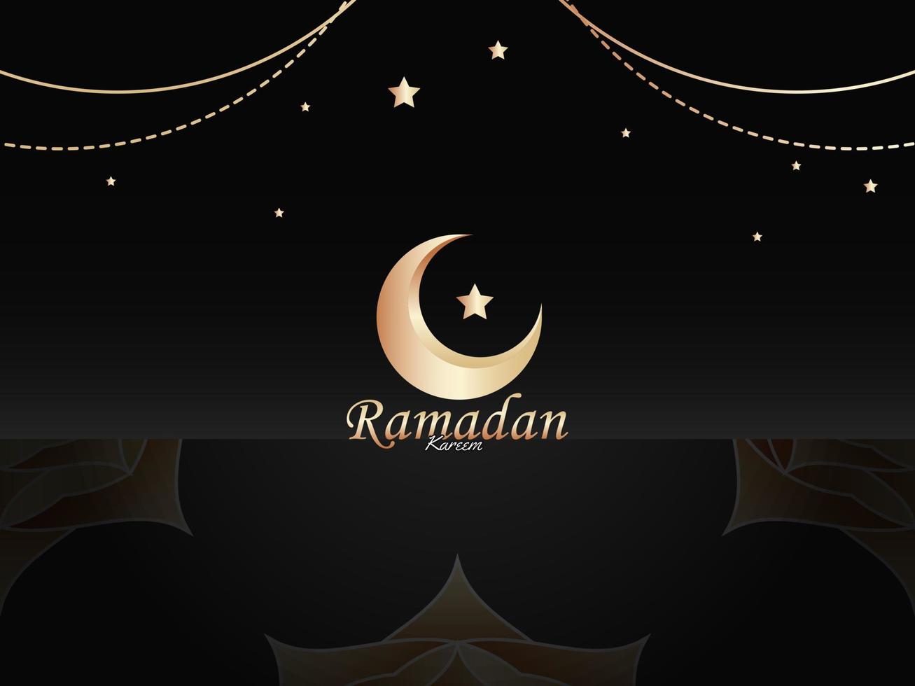 Decorative objects in Islam. Vector ornaments for the month of Ramadan or Eid al-Fitr. Vector illustration.