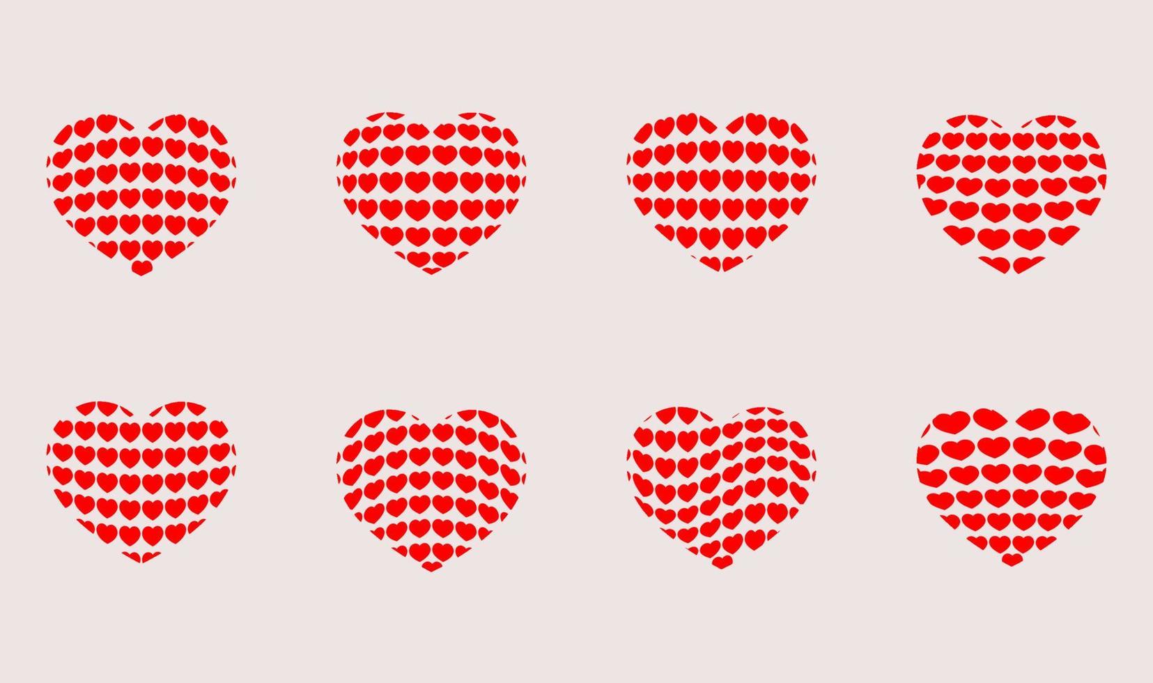 Hearts in the Heart, in Various Forms vector