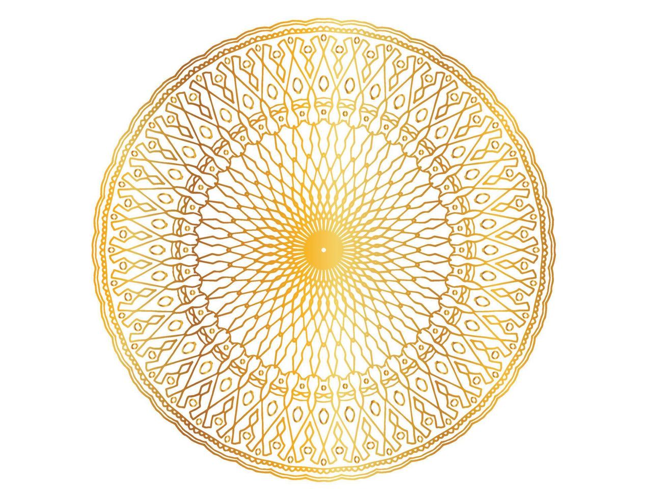 Mandala artwork with golden design, background, pattern, flower, Arabic style vector