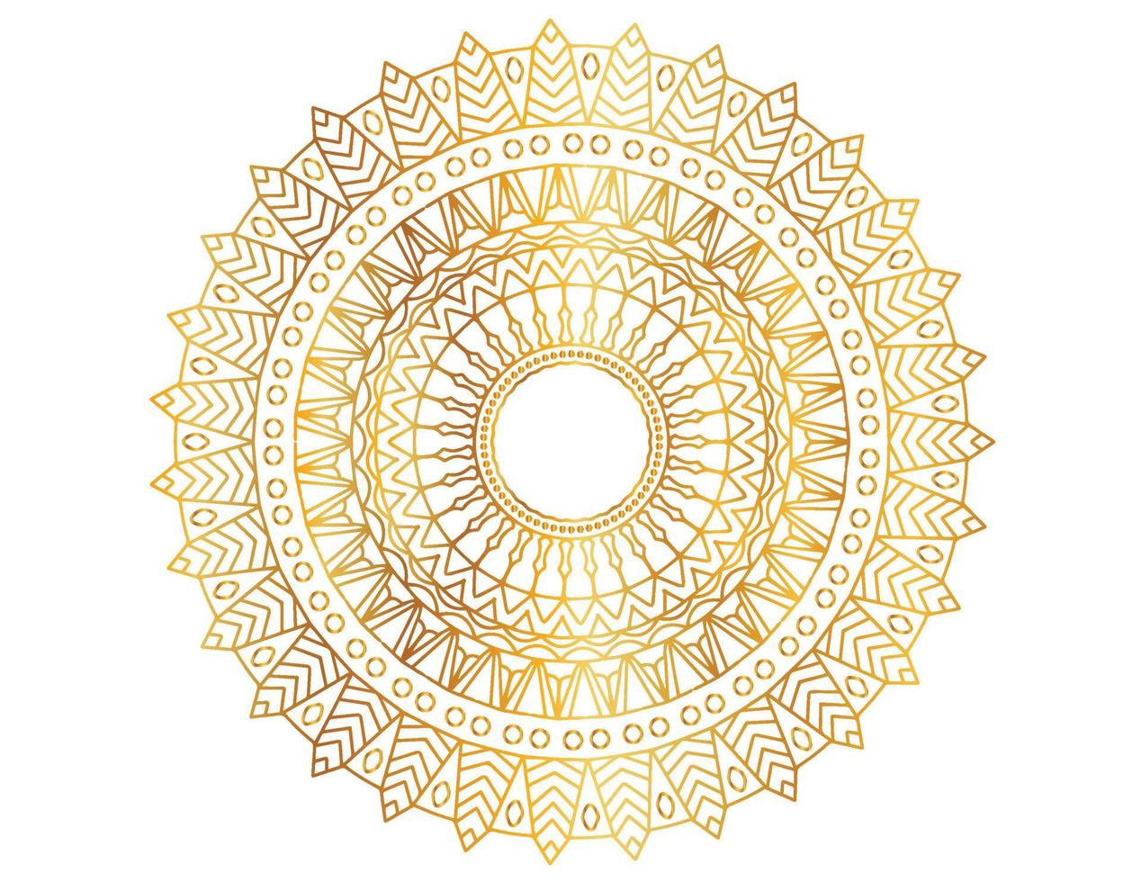 Golden mandala design pattern, background, flower, ornament vector