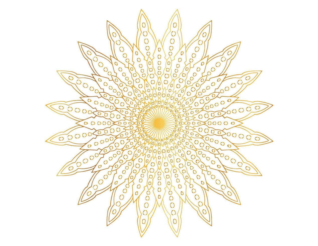 Mandala artwork with golden design, background, pattern, flower, Arabic style vector