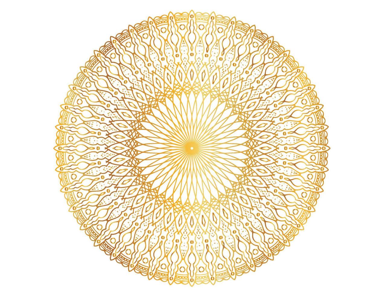Mandala artwork with golden design, background, pattern, flower, Arabic style vector