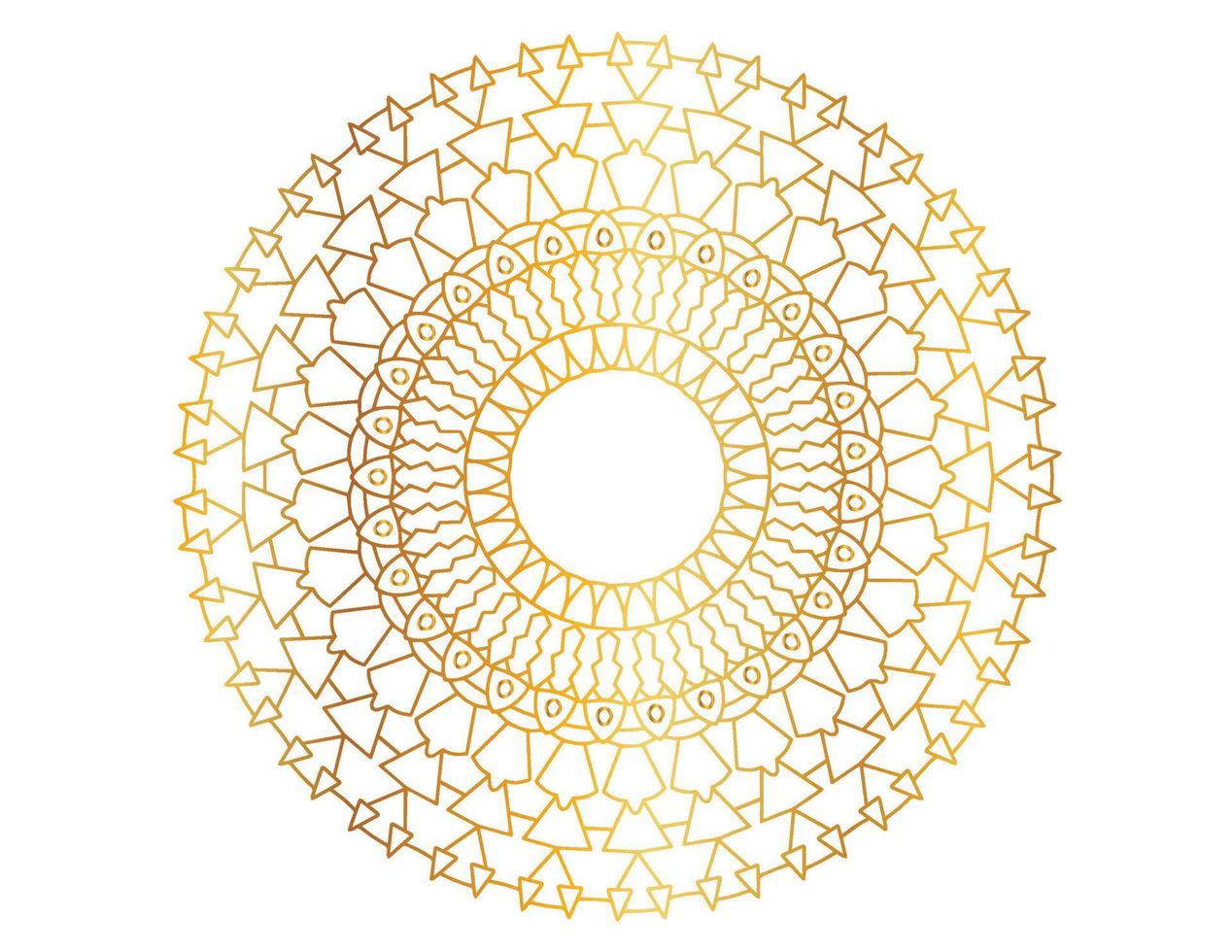 patrón de diseño de mandala dorado, fondo, flor, ornamento vector