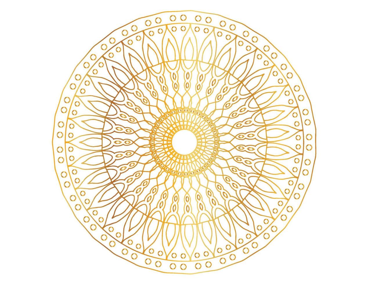 patrón de diseño de mandala dorado, fondo, flor, ornamento vector