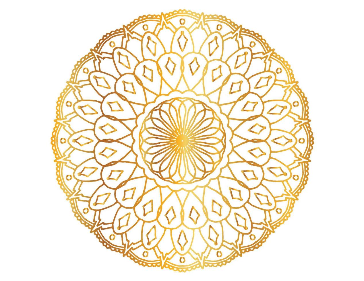 Mandala artwork with golden design, background, pattern, flower, Arabic style vector