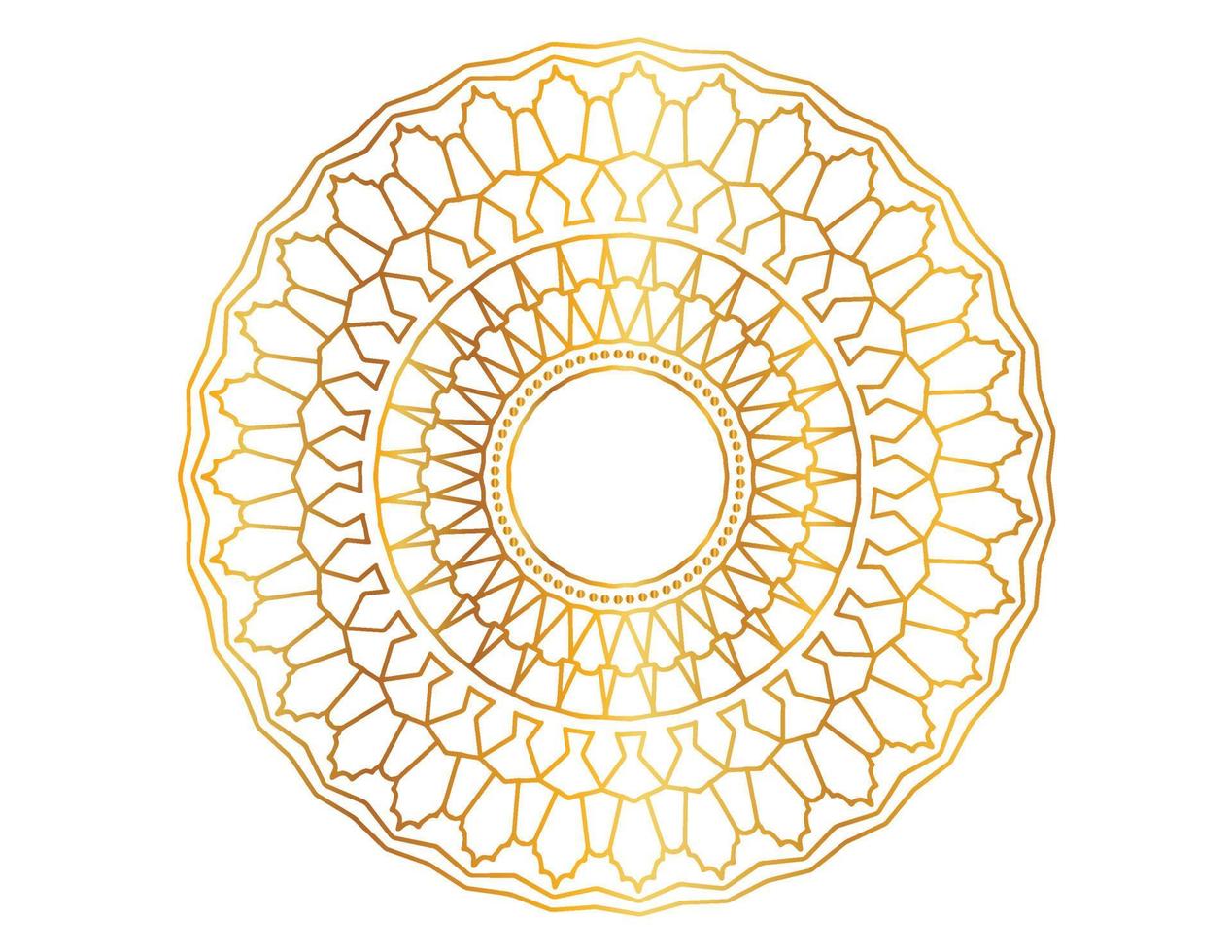 patrón de diseño de mandala dorado, fondo, flor, ornamento vector