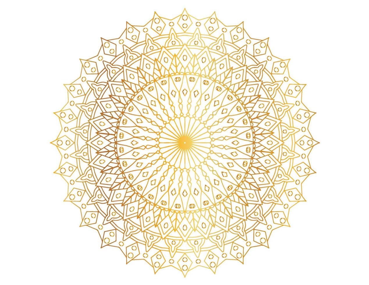 ilustraciones de mandala con diseño dorado, fondo, patrón, flor, estilo árabe vector