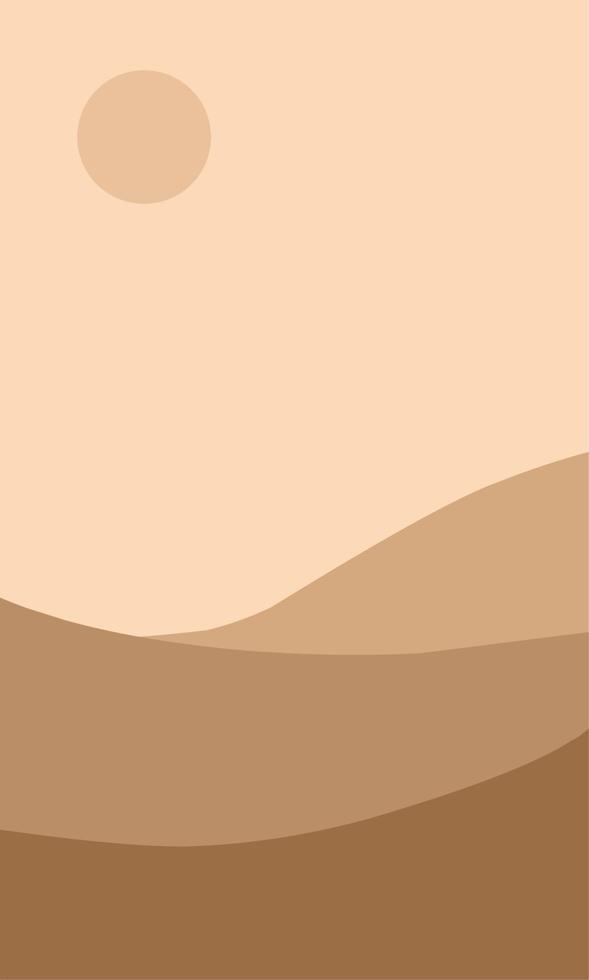 Flat landscape illustration vector