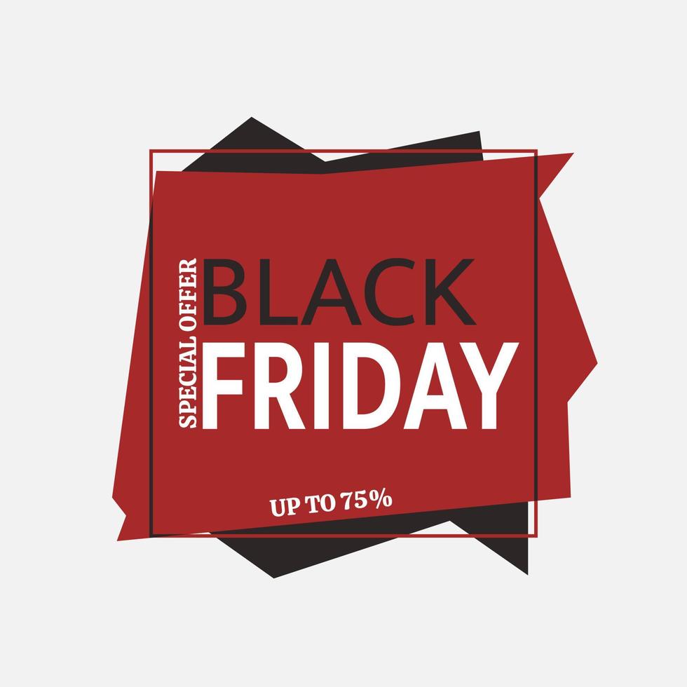 Illustration vector design of black friday promotion offer background template