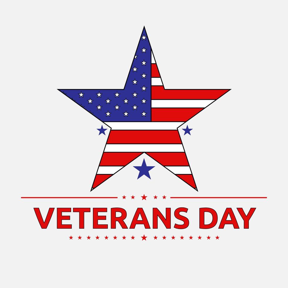 Illustration vector design of veterans day background template