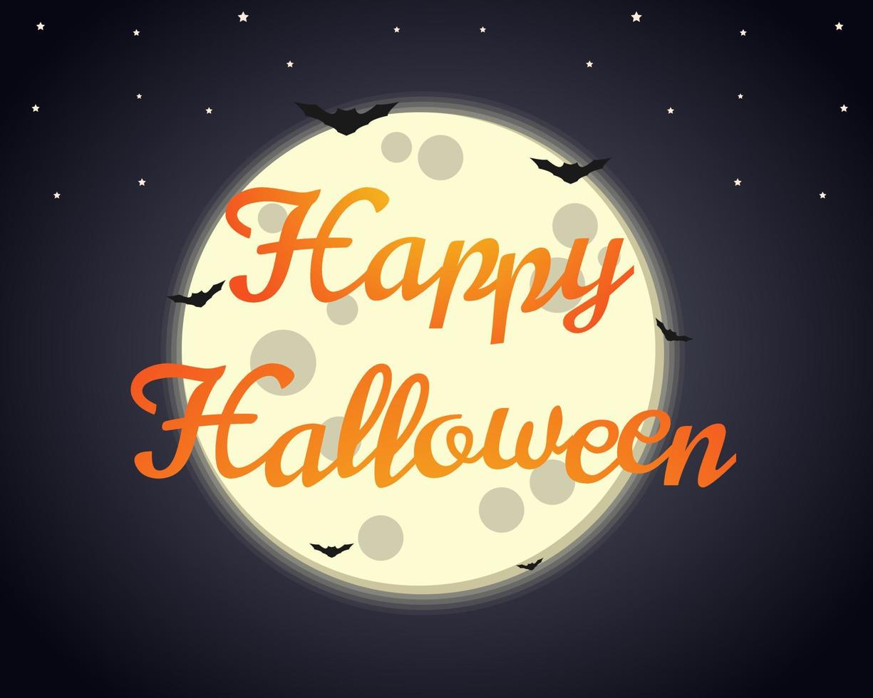 Illustration vector design of Halloween background template