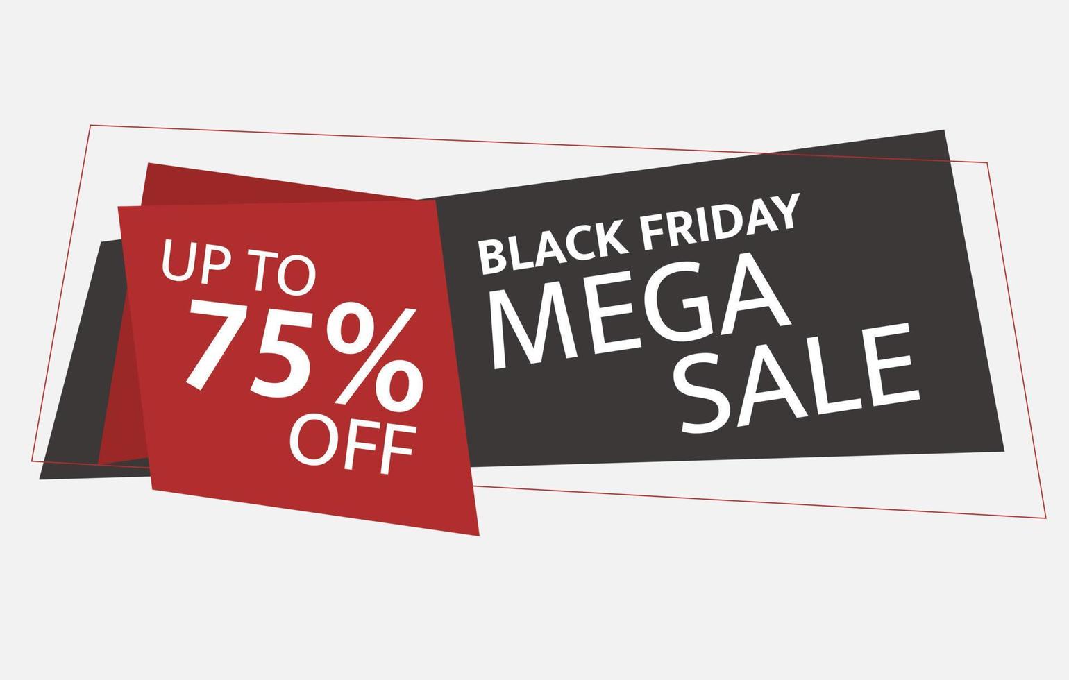 Illustration vector design of black friday promotion offer background template