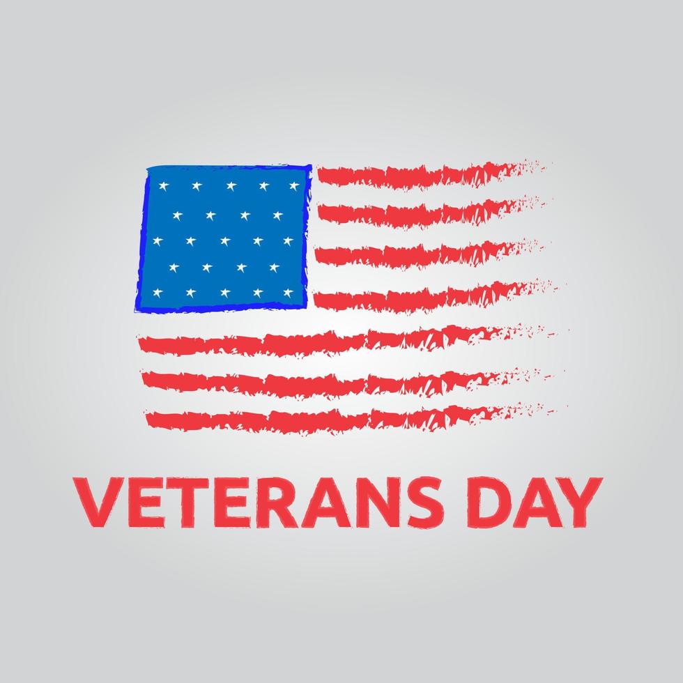 Illustration vector design of veterans day background template