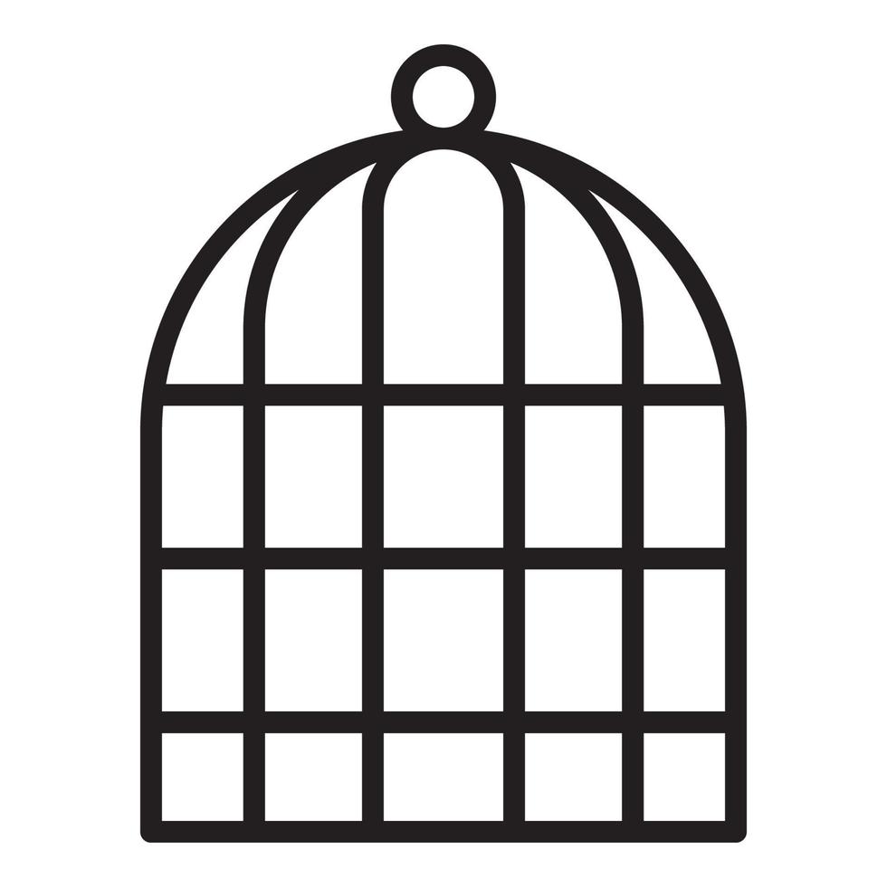 vector of animal cage for website, icon, symbol, presentation