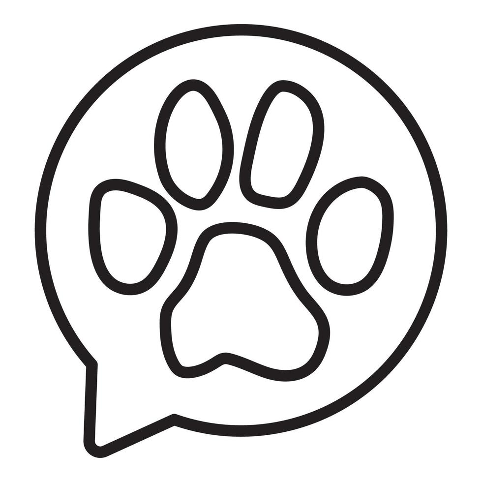 Vector of animal footprint for website, icon, symbol, presentation