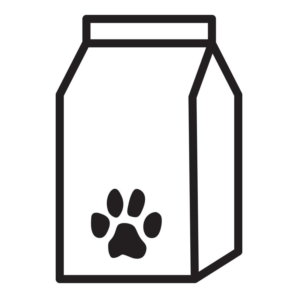 Vector of animal sack food for website, icon, symbol, presentation