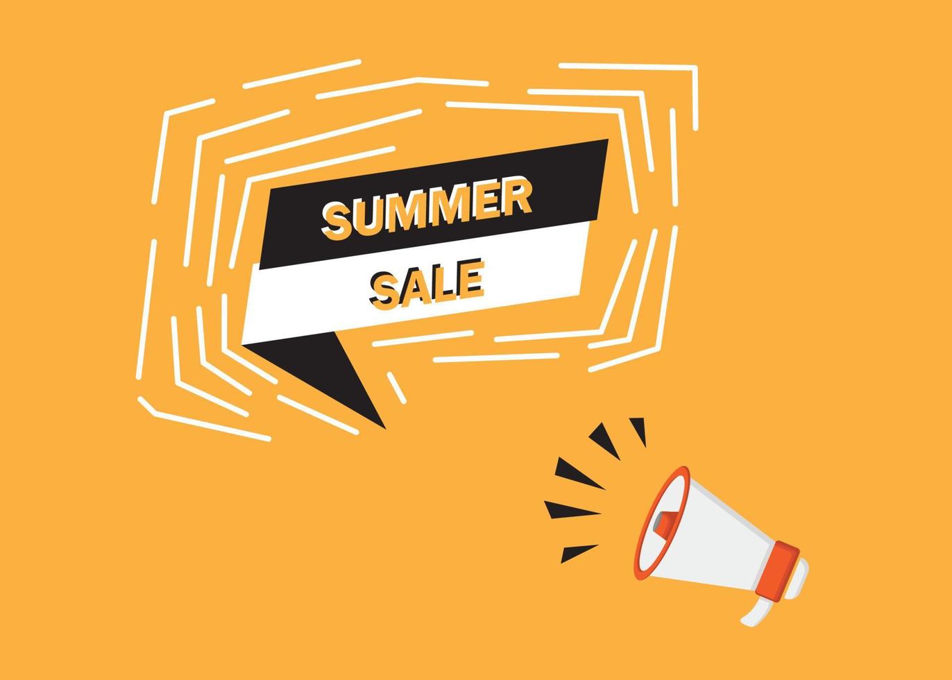 Summer Sale poster for, website, promotion, social media vector