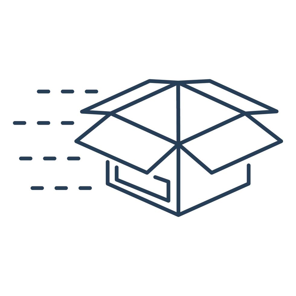 box delivery icon for website, promotion, social media vector