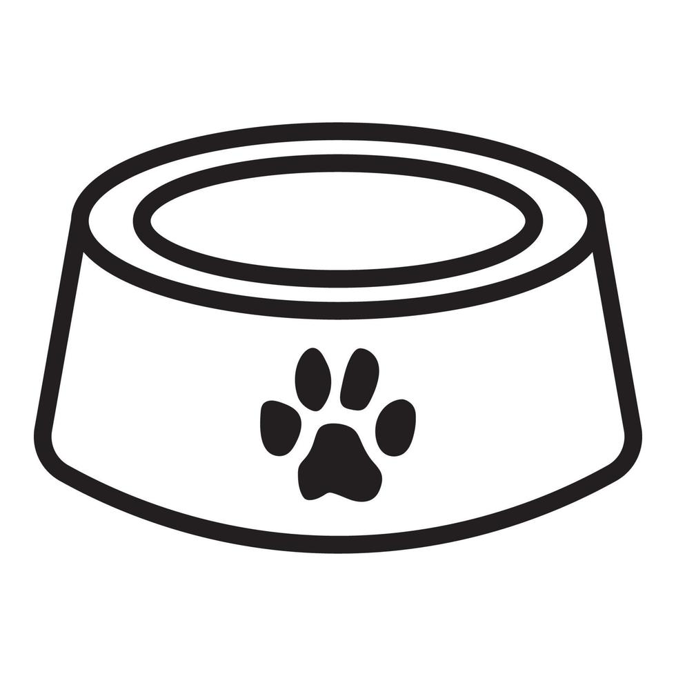 Vector of animal food plate for website, icon, symbol, presentation