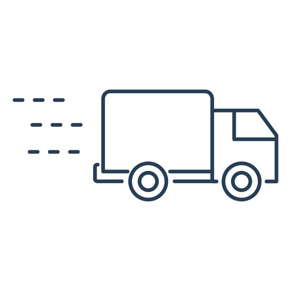 Truck delivery icon for website, promotion, social media vector