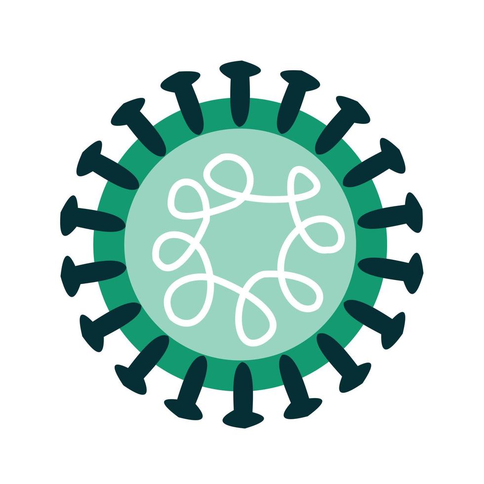 Vector illustration of coronavirus symbol icon