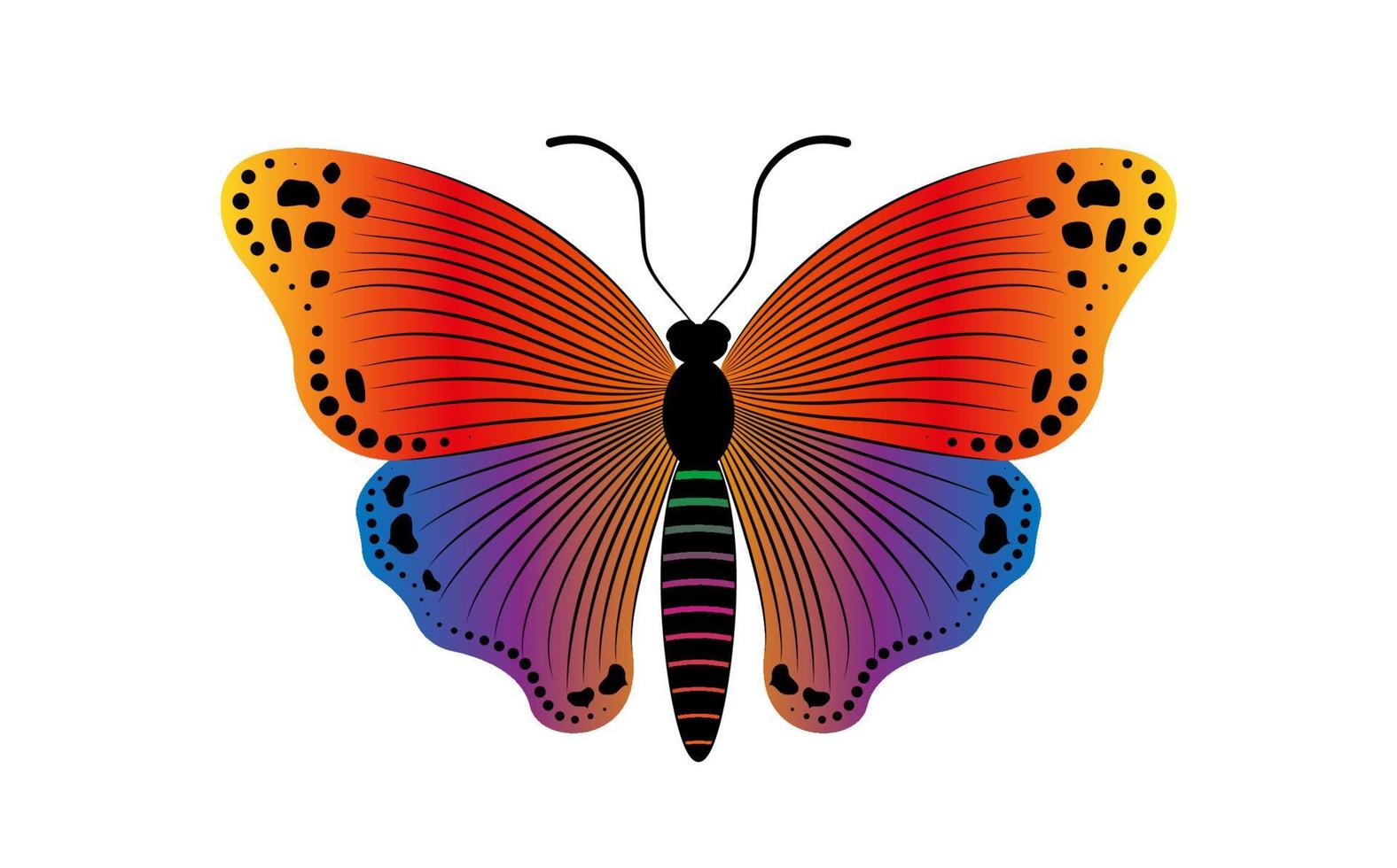Decorative Like a Butterfly Slogan with colorful Butterfly logo template illustration. Vector Design for Fashion, Poster and Card Prints, isolated on white background