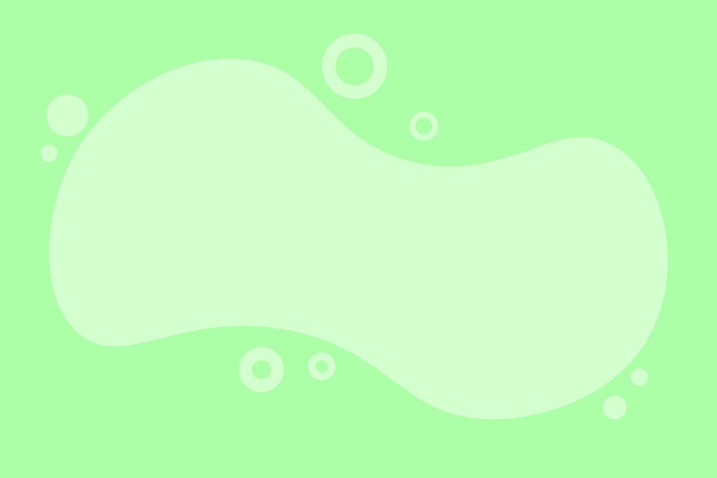 Green Fluid With Bubble Background Abstract vector