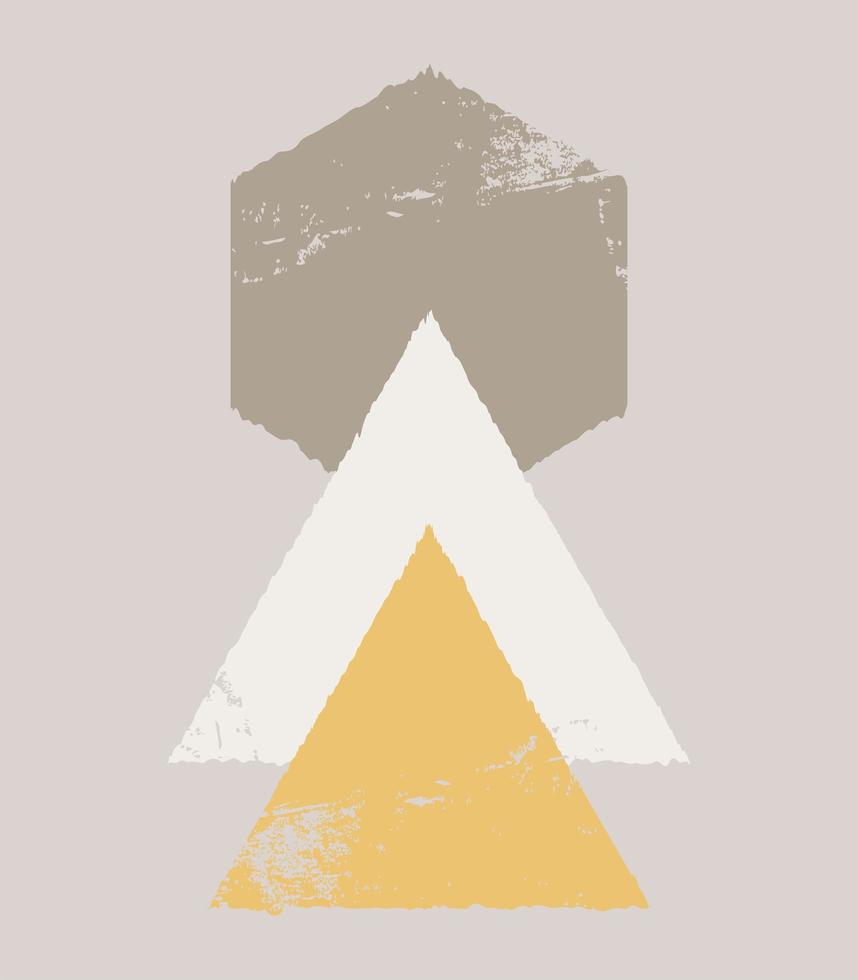 Minimalistic geometric abstract pattern. Flat vector illustration.
