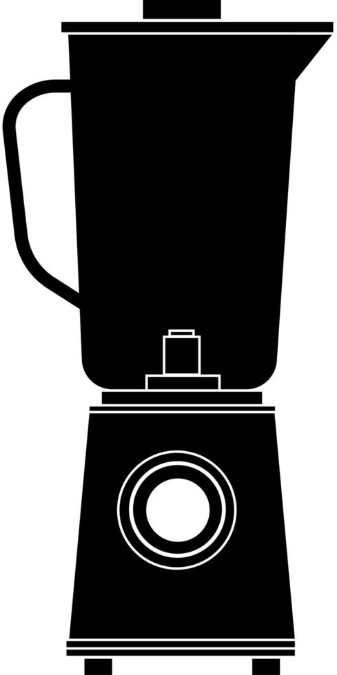 licuadora estacionaria eléctrica de cocina con recipiente de vidrio. vector