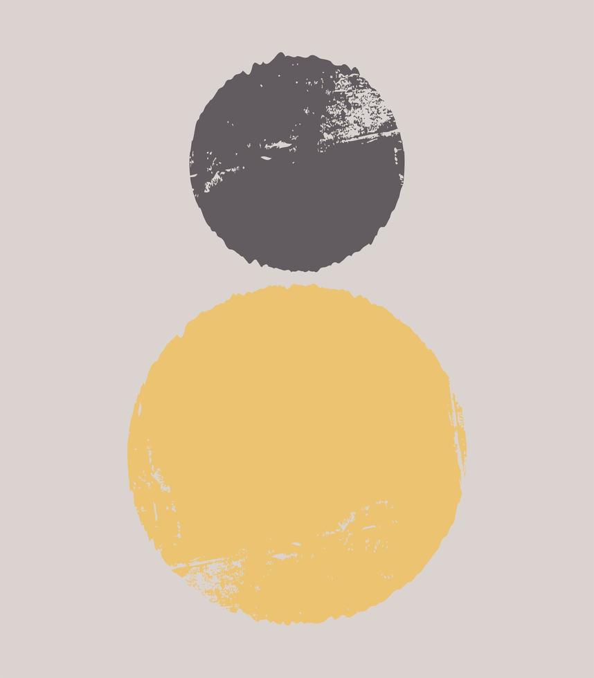 Minimal and natural illustrations for art printing, postcards, wallpaper, wall art. vector