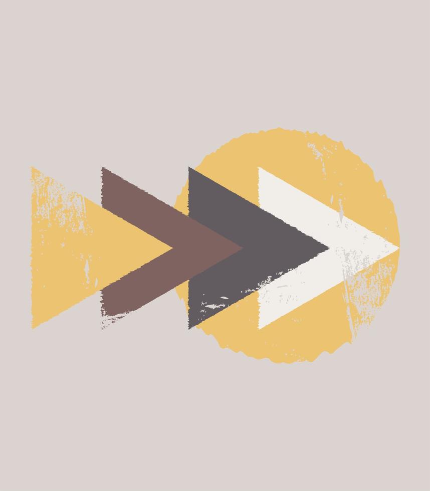 A set of groups of geometric shapes. In the boho style. vector