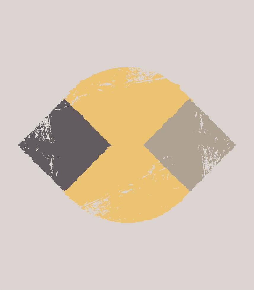 A set of posters with a geometric pattern. Elements of primitive forms. vector