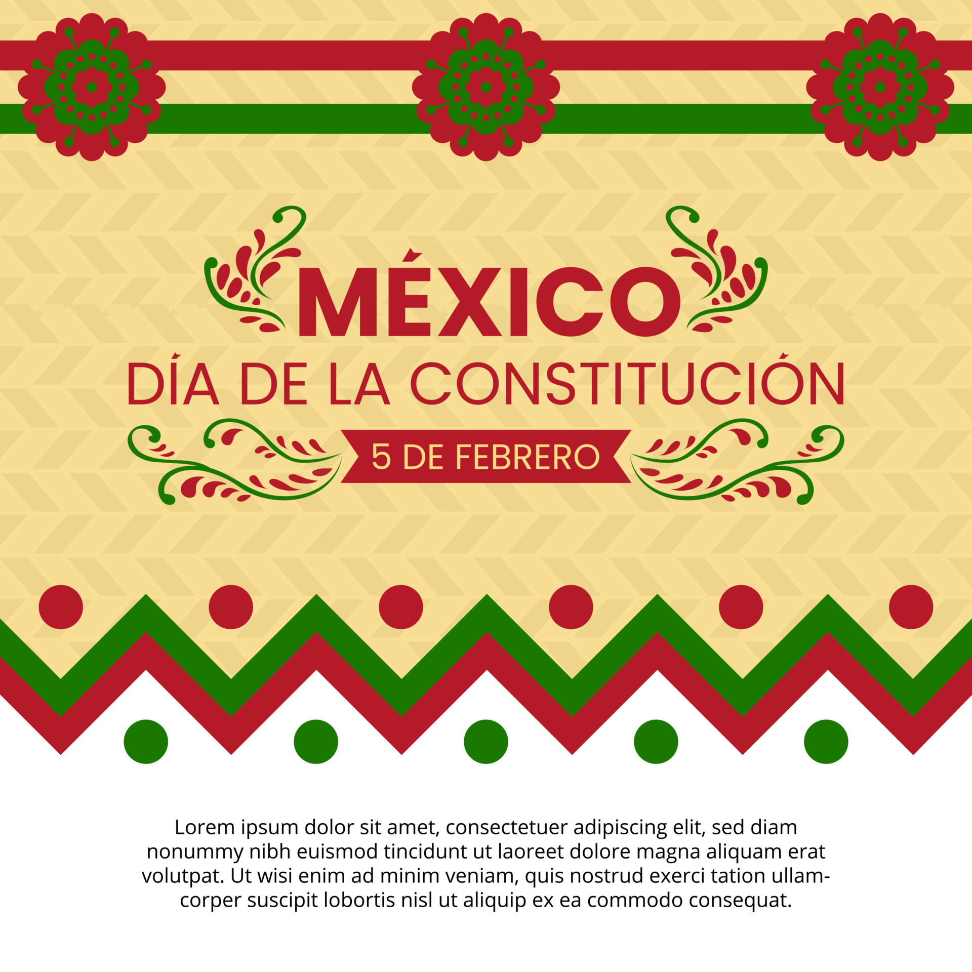 Mexico dia de la constitucion or Mexico constitution day background