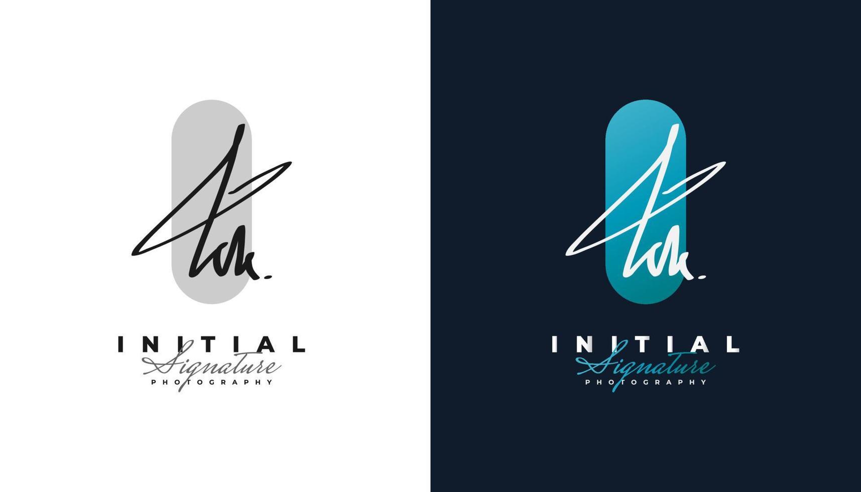 Diseño de logotipo inicial de la firma kk con estilo de escritura a mano. logotipo o símbolo de la firma kk para bodas, moda, joyería, boutique, identidad botánica, floral y empresarial vector