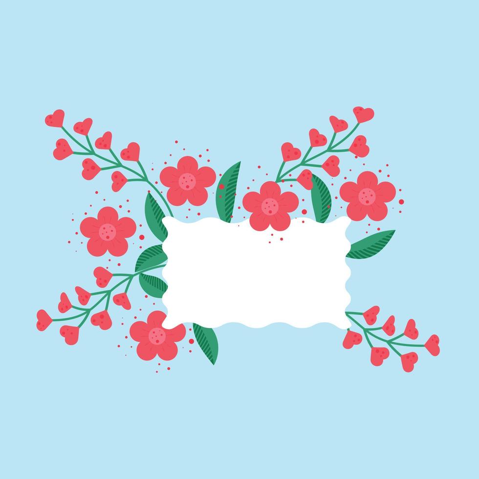 A Note in a Bouquet of Flowers vector