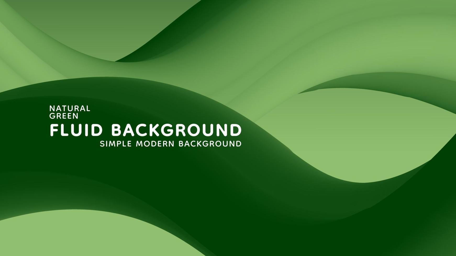 Natural Green Gradient Fluid Wavy Modern Background vector