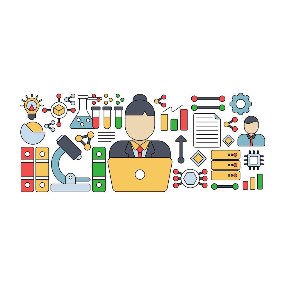 Perfect design illustration of data science 5430103 Vector Art at Vecteezy